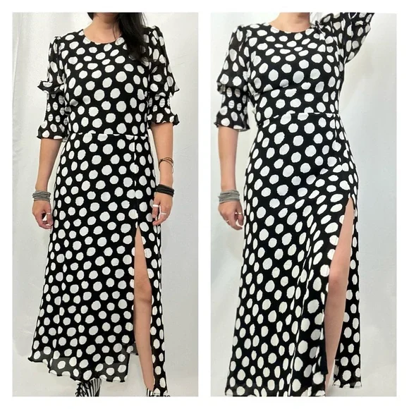 Reformation Carolena Luna Polka Dot Maxi Dress - Picture 7 of 14